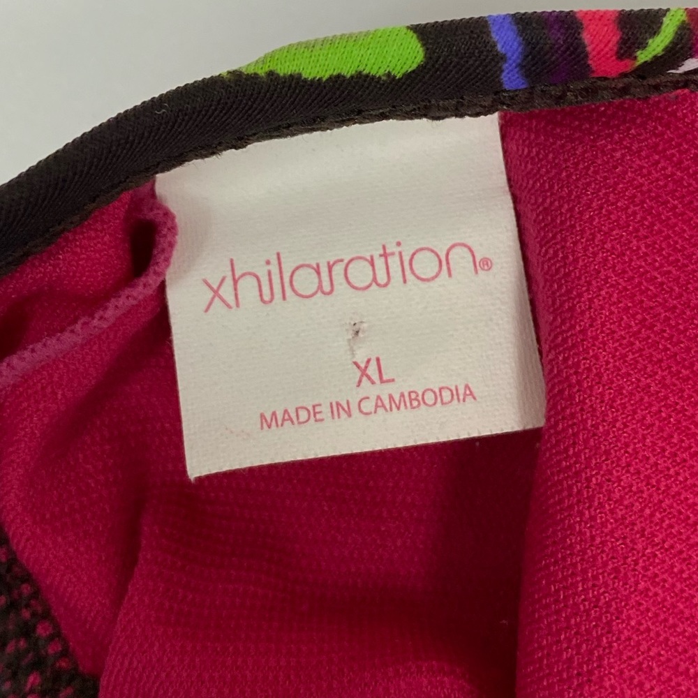 Xhilaration Women's Size XL Multicolor Geometric Print Triangle‎ Swim Bikini Top - Picture 5 of 6